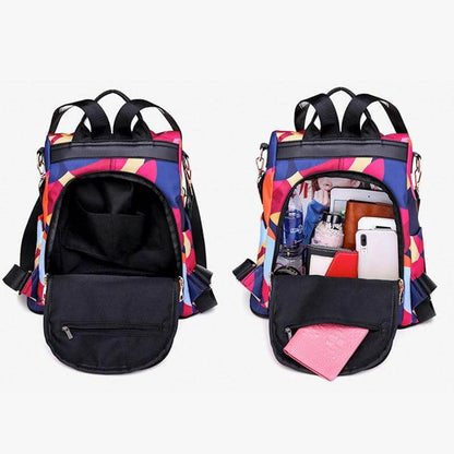 Waterproof anti-theft women's rucksack with multiple compartments – Herbstzauber SafeHold