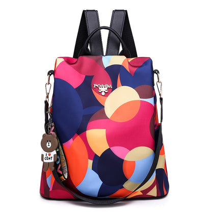 Waterproof anti-theft women's rucksack with multiple compartments – Herbstzauber SafeHold