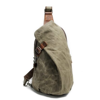 Water-repellent canvas crossbody bag with anti-theft pocket – MultiWear