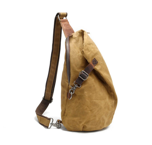Water-repellent canvas crossbody bag with anti-theft pocket – MultiWear