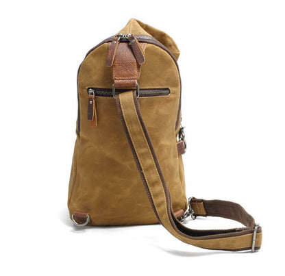 Water-repellent canvas crossbody bag with anti-theft pocket – MultiWear