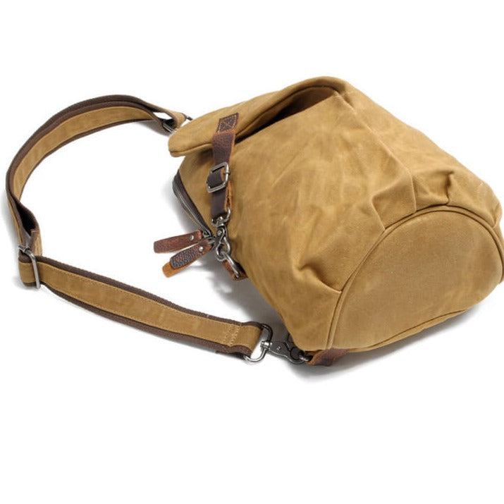 Water-repellent canvas crossbody bag with anti-theft pocket – MultiWear