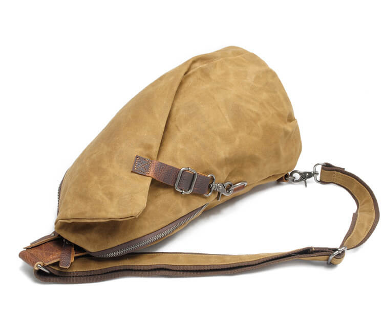 Water-repellent canvas crossbody bag with anti-theft pocket – MultiWear