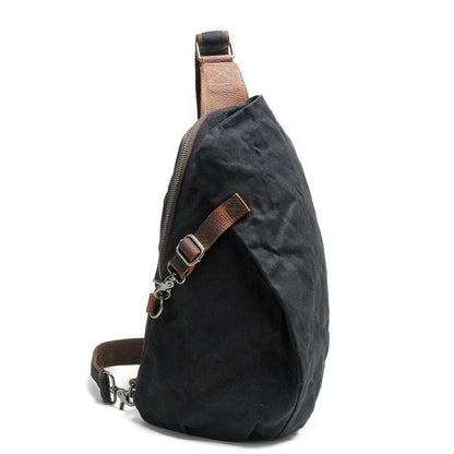 Water-repellent canvas crossbody bag with anti-theft pocket – MultiWear