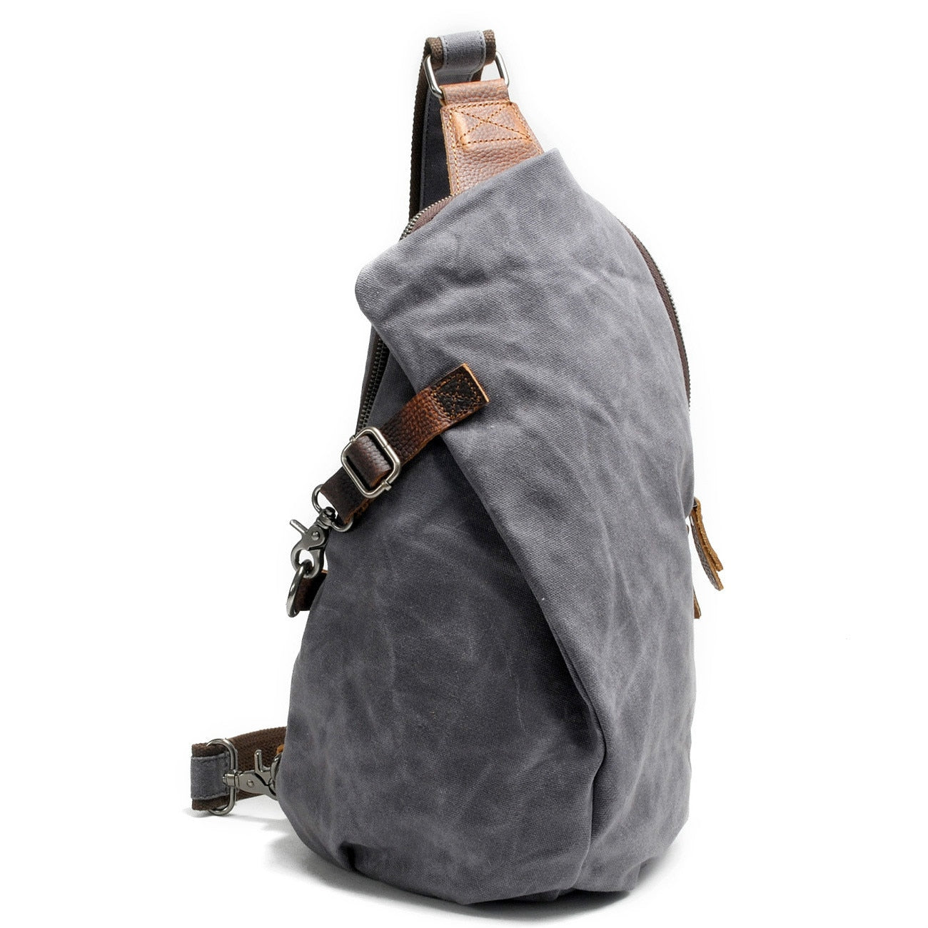 Water-repellent canvas crossbody bag with anti-theft pocket – MultiWear