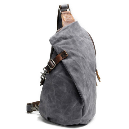 Water-repellent canvas crossbody bag with anti-theft pocket – MultiWear