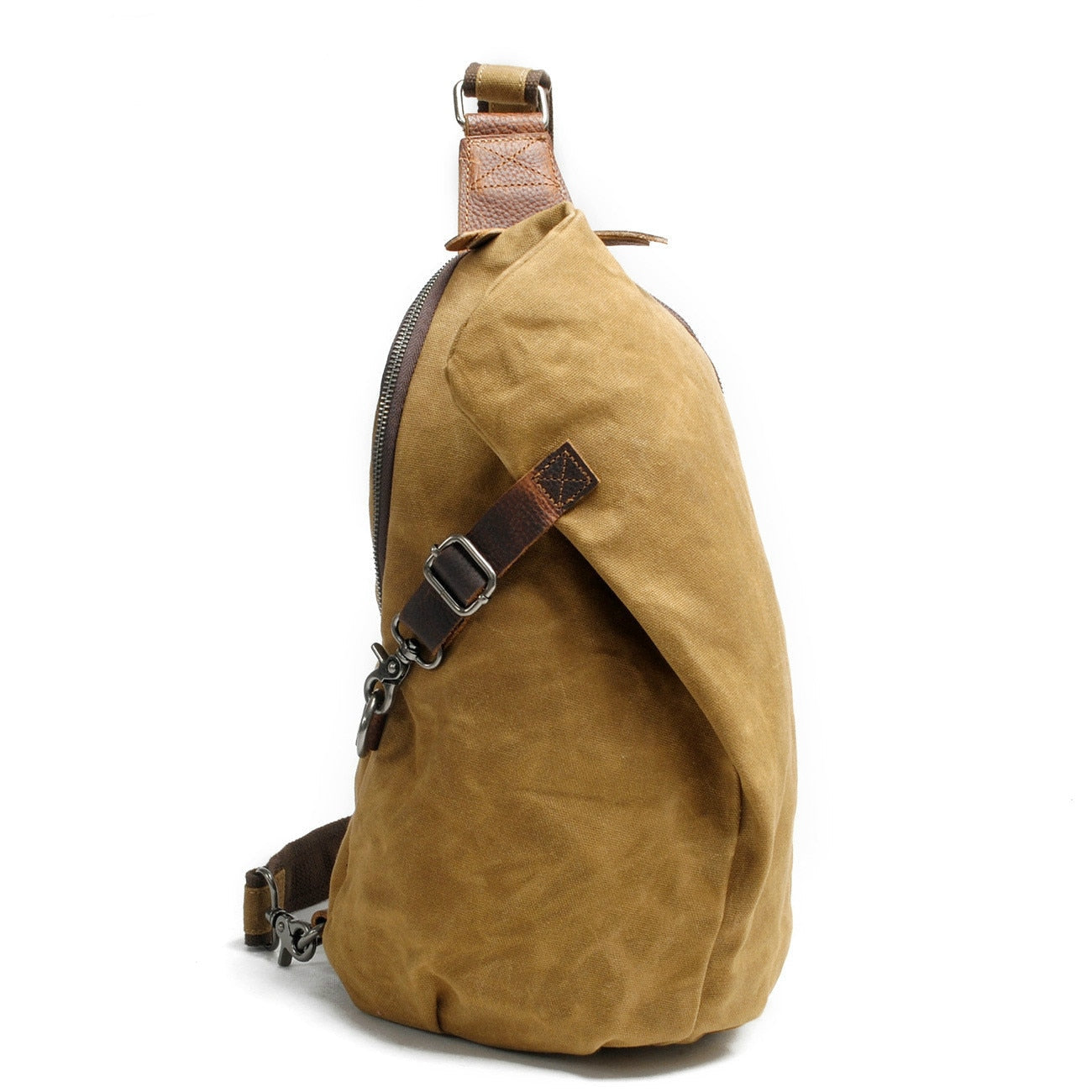 Water-repellent canvas crossbody bag with anti-theft pocket – MultiWear