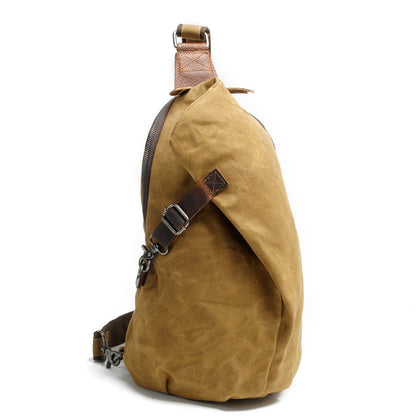 Water-repellent canvas crossbody bag with anti-theft pocket – MultiWear