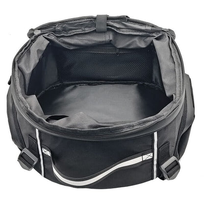 Waterproof motorbike gear bag with multiple compartments