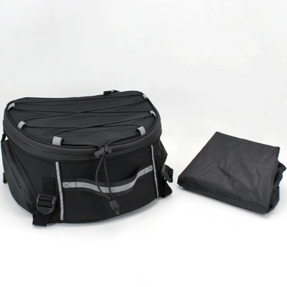 Waterproof motorbike gear bag with multiple compartments