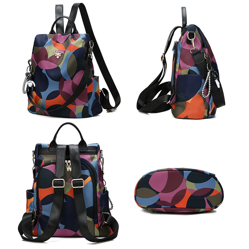 Waterproof anti-theft rucksack – hidden rear access & multi-pocket design