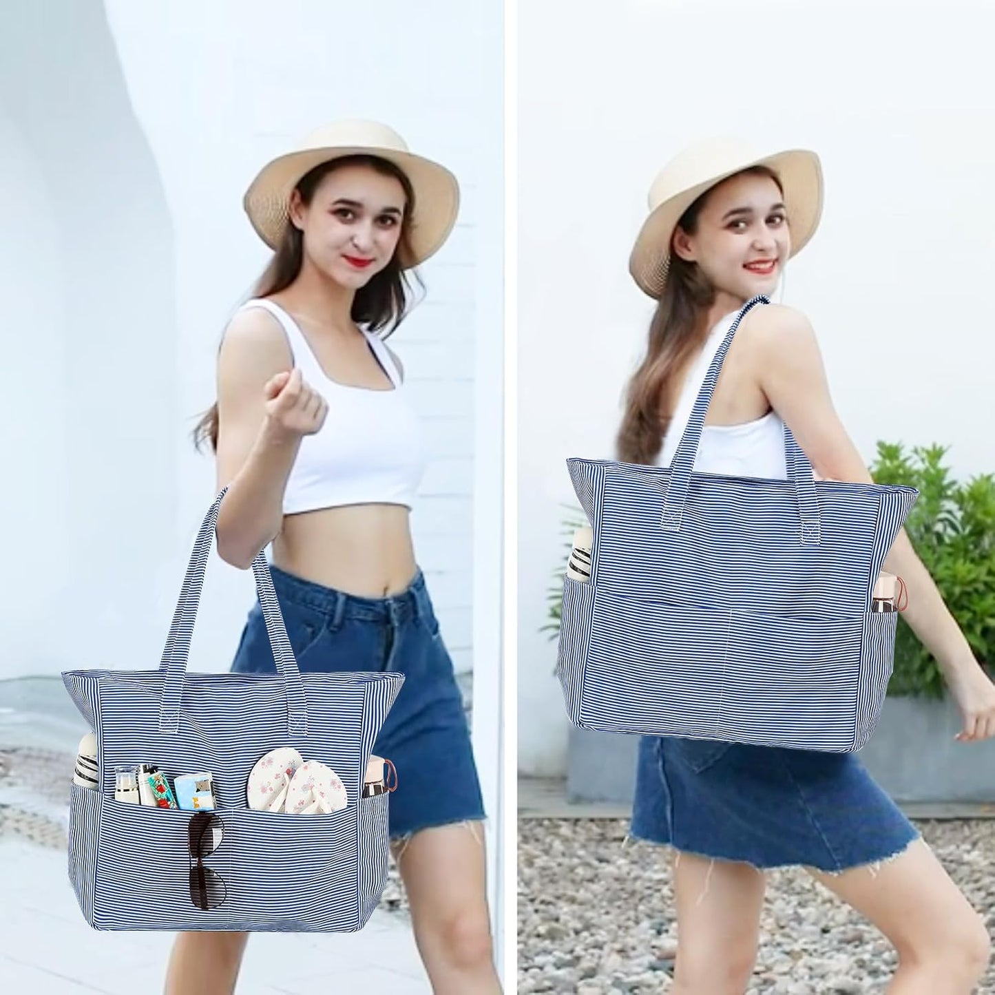 Extra-large waterproof beach bag with wet pocket – Buy 1, get 1 FREE