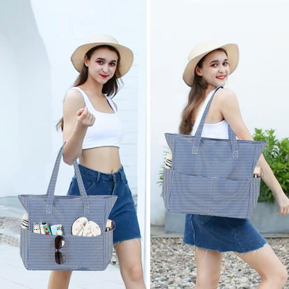 Extra-large waterproof beach bag with wet pocket – Buy 1, get 1 FREE