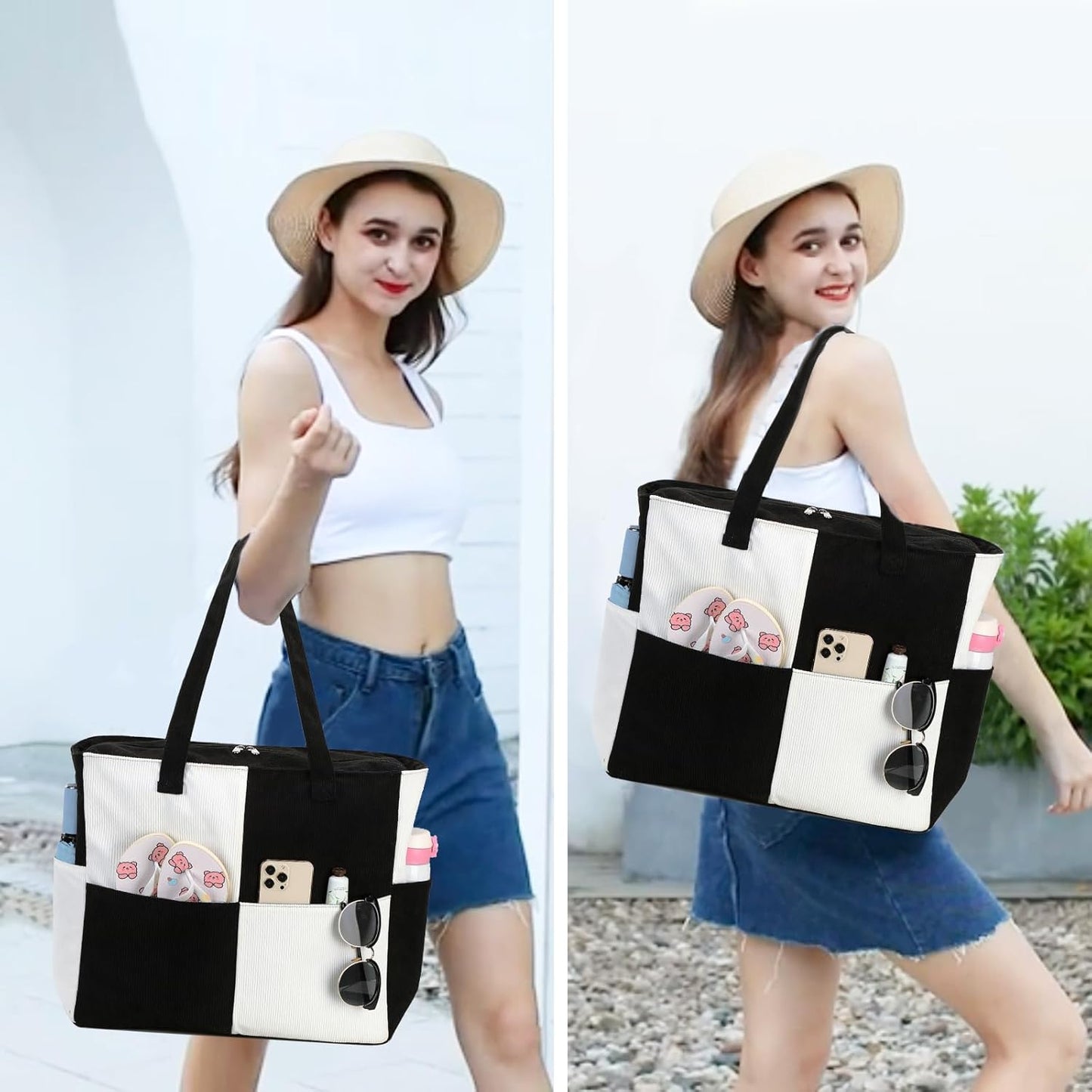 Extra-large waterproof beach bag with wet pocket – Buy 1, get 1 FREE