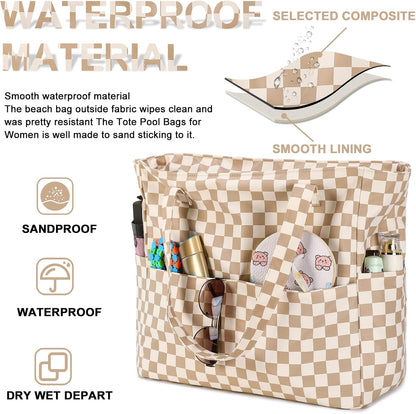 Extra-large waterproof beach bag with wet pocket – Buy 1, get 1 FREE