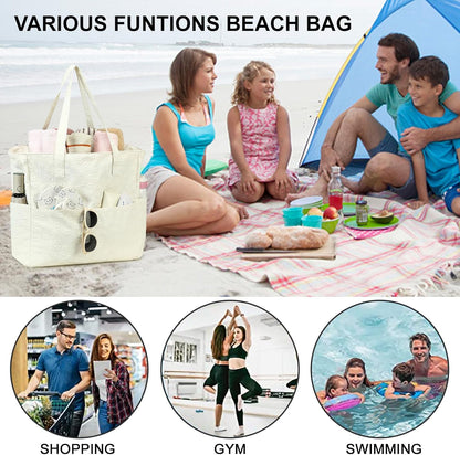 Extra-large waterproof beach bag with wet pocket – Buy 1, get 1 FREE