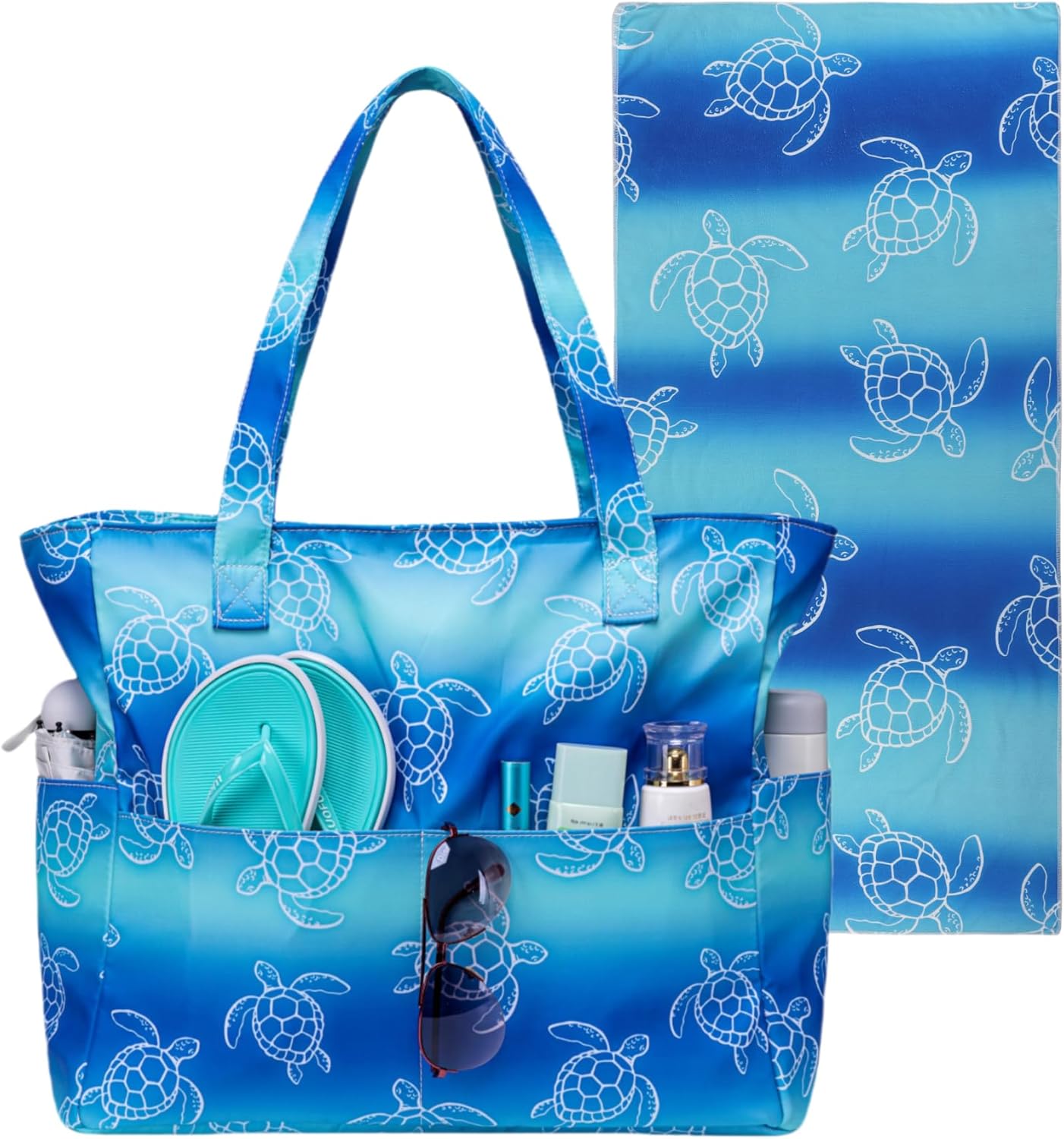 Extra-large waterproof beach bag with wet pocket – Buy 1, get 1 FREE