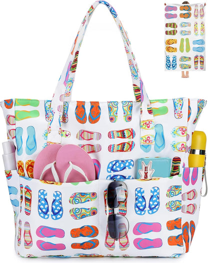 Extra-large waterproof beach bag with wet pocket – Buy 1, get 1 FREE