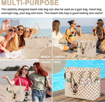 Extra-large waterproof beach bag with wet pocket – Buy 1, get 1 FREE