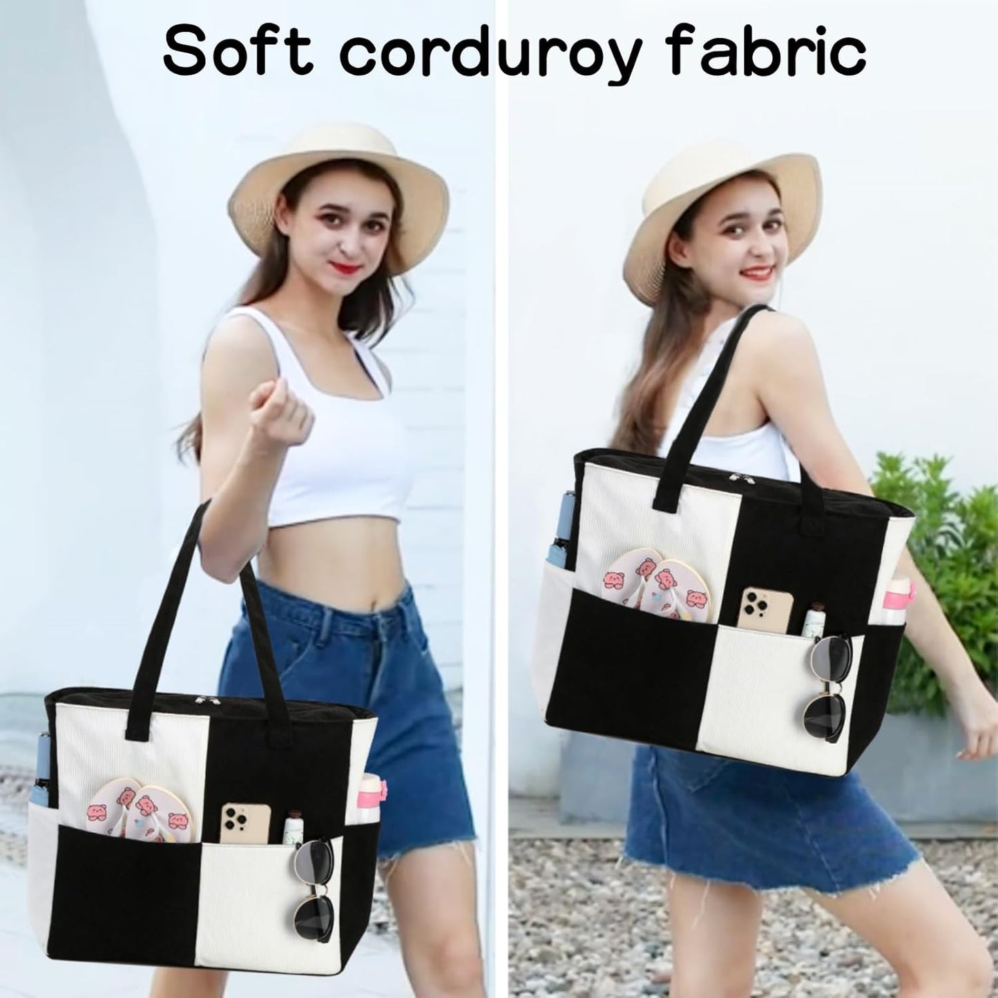 Extra-large waterproof beach bag with wet pocket – Buy 1, get 1 FREE