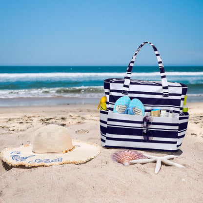 Extra-large waterproof beach bag with wet pocket – Buy 1, get 1 FREE
