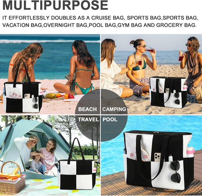 Extra-large waterproof beach bag with wet pocket – Buy 1, get 1 FREE
