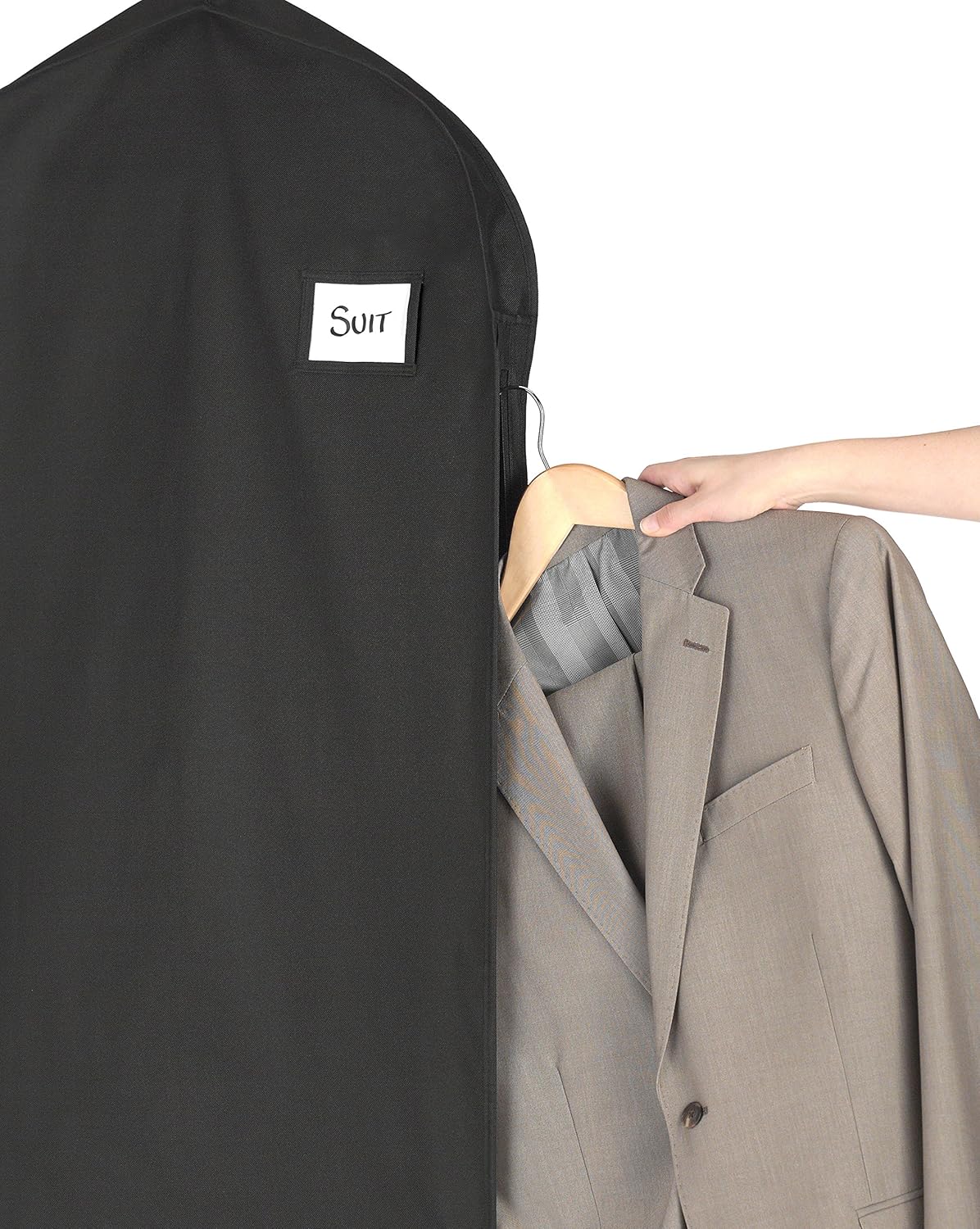 Water-repellent garment bag with zip and accessory pocket – Buy 1, get 1 FREE