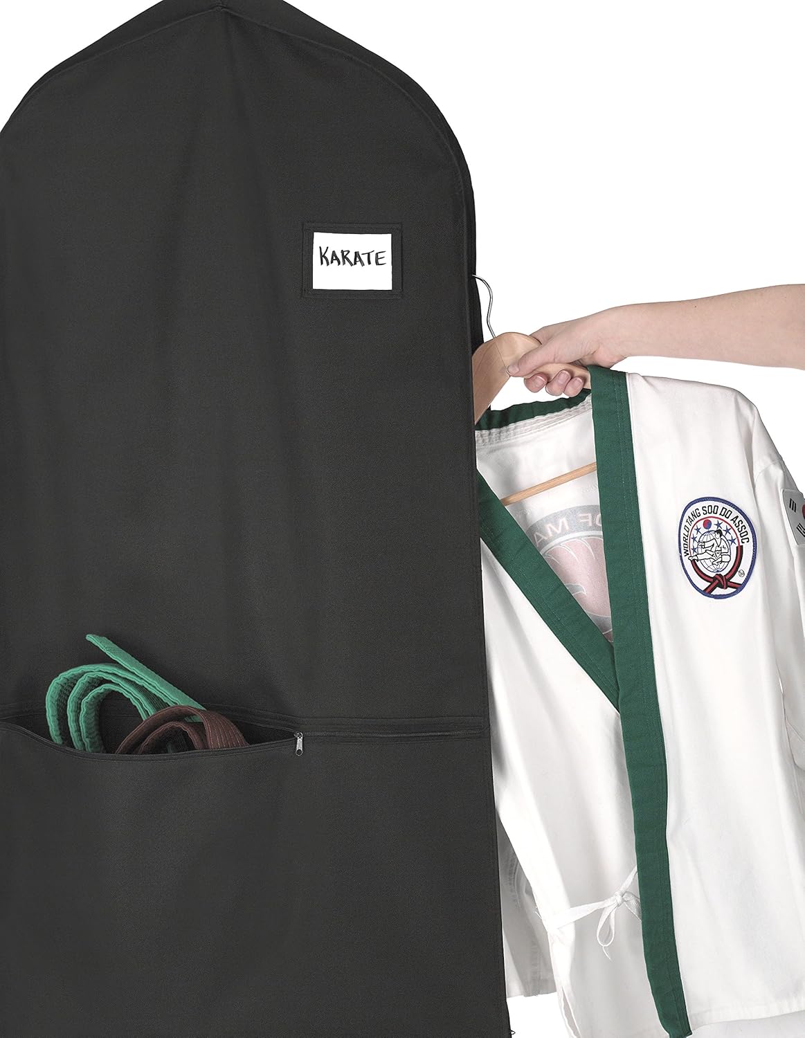 Water-repellent garment bag with zip and accessory pocket – Buy 1, get 1 FREE