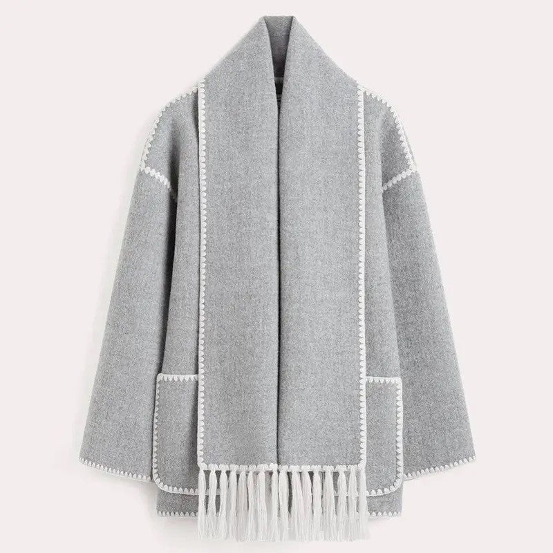 Ladies' long wool coat for autumn – Amelie