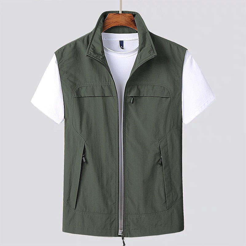 Quick-drying men's gilet for autumn outdoor adventures – Arvid