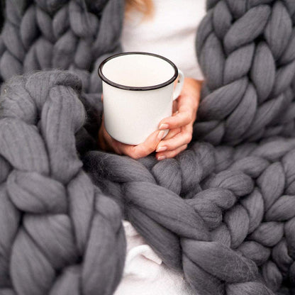 DIY Chunky XL Wool Yarn for Super Soft Blanket - CosyWeave