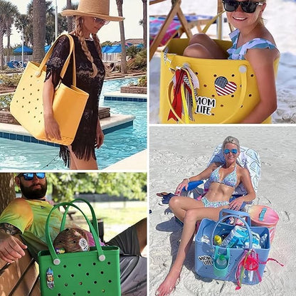Women's Washable EVA Beach Tote Bag - Size L 6