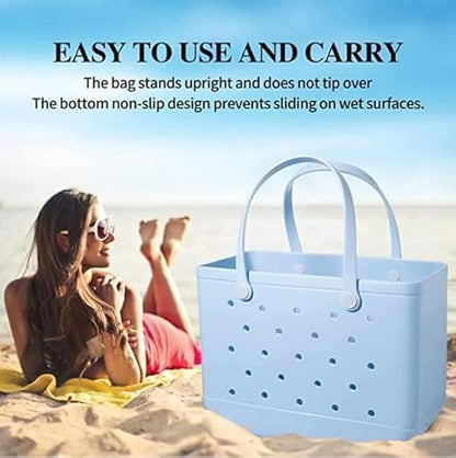 Women's Washable EVA Beach Tote Bag - Size L 8