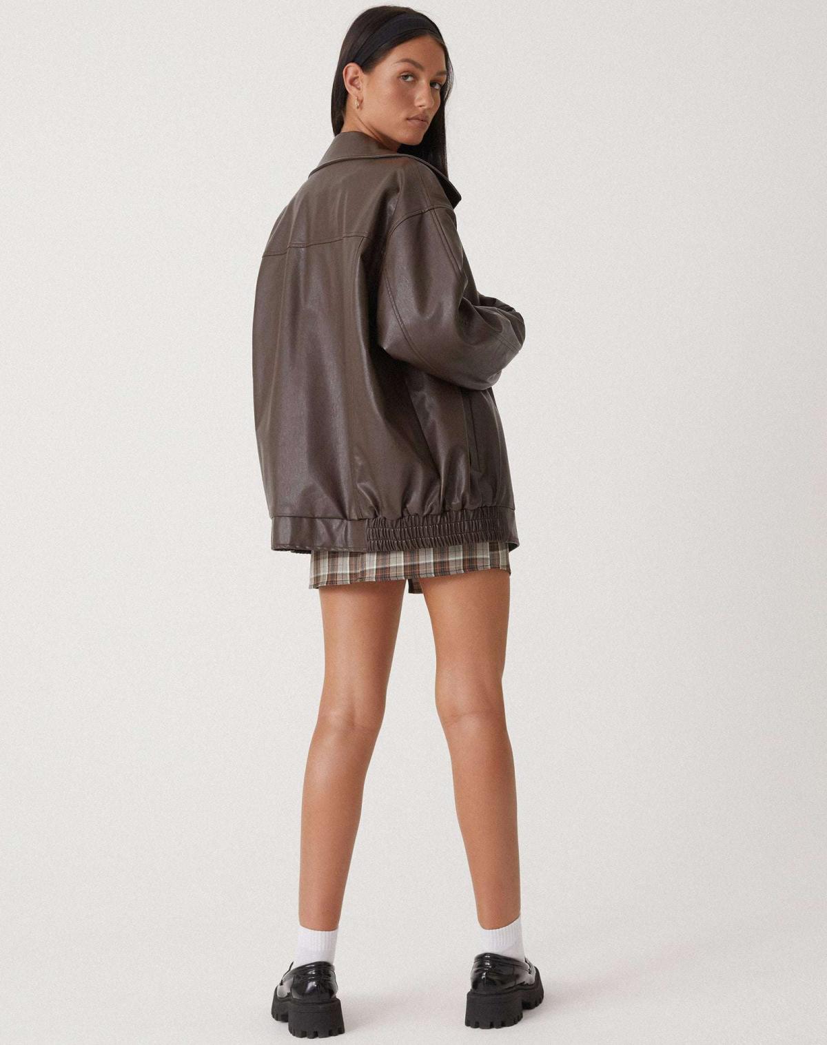 Oversized Loose Leather Women's Jacket – Yara
