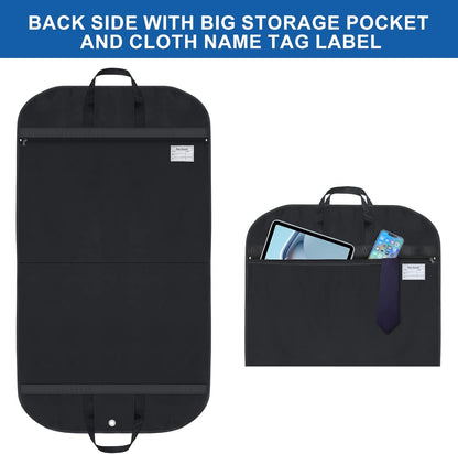 Waterproof Oxford garment bag – suit cover with side gusset and pockets (Buy 1, Get 1 FREE)
