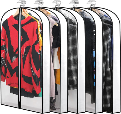 PEVA garment bag set – pack of 12 hanging garment covers in 3 sizes (Buy 1, get 1 FREE)