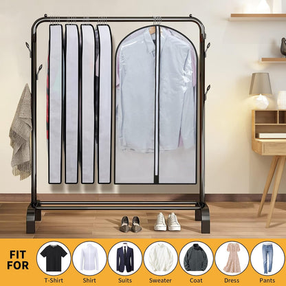 PEVA garment bag set – pack of 12 hanging garment covers in 3 sizes (Buy 1, get 1 FREE)