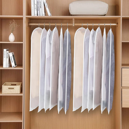 PEVA garment bag set – pack of 12 hanging garment covers in 3 sizes (Buy 1, get 1 FREE)