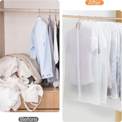 PEVA garment bag set – pack of 12 hanging garment covers in 3 sizes (Buy 1, get 1 FREE)