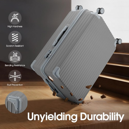 ABS hard-shell suitcase with spinner wheels and TSA lock
