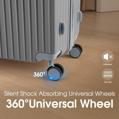 ABS hard-shell suitcase with spinner wheels and TSA lock