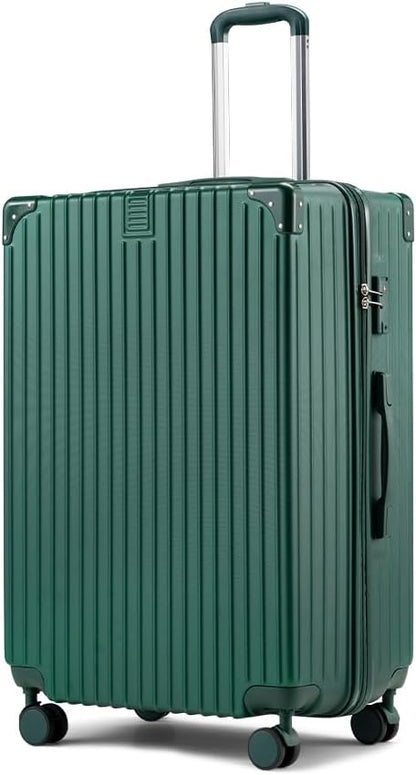ABS hard-shell suitcase with spinner wheels and TSA lock