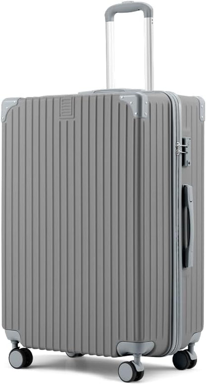 ABS hard-shell suitcase with spinner wheels and TSA lock