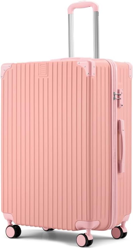 ABS hard-shell suitcase with spinner wheels and TSA lock