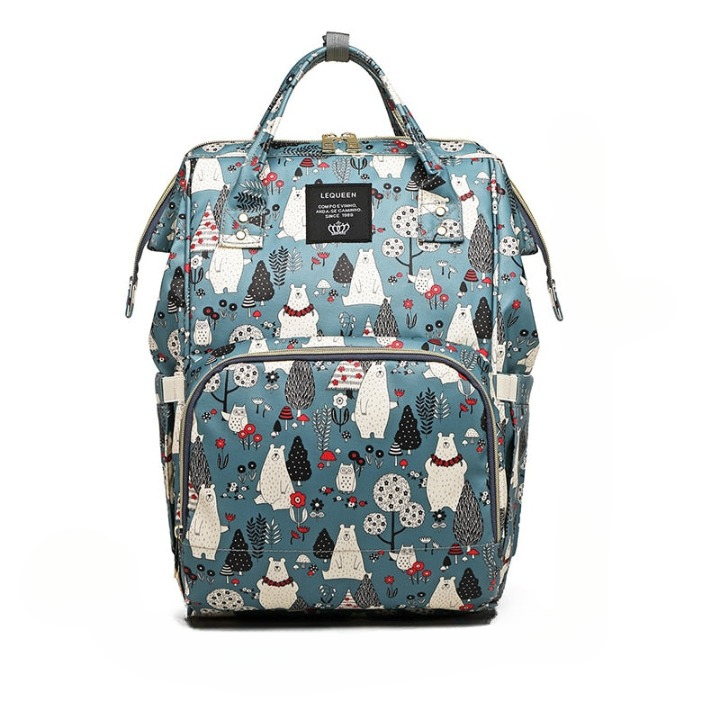 Large-capacity baby changing backpack – multi-pocket waterproof travel bag