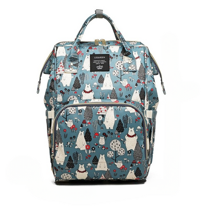 Large-capacity baby changing backpack – multi-pocket waterproof travel bag