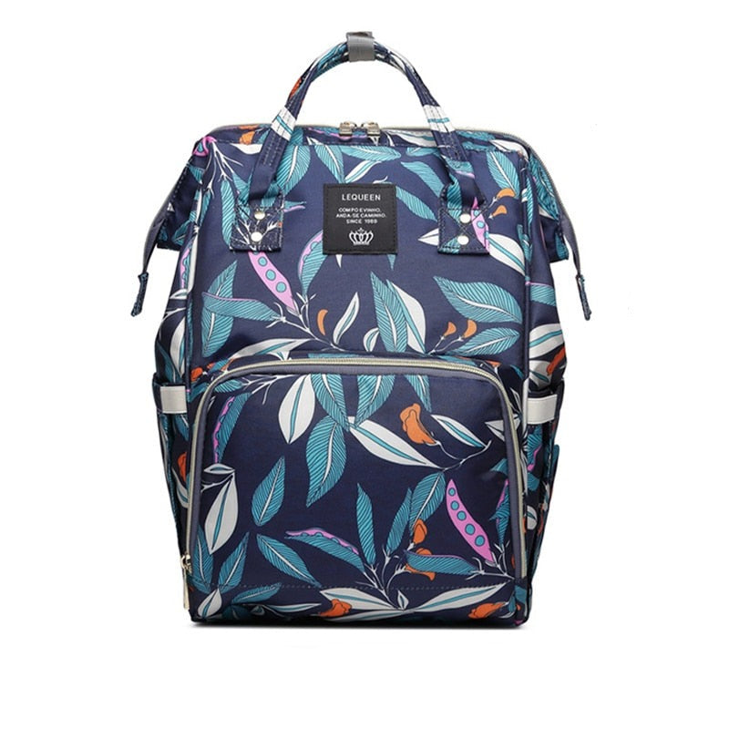 Large-capacity baby changing backpack – multi-pocket waterproof travel bag
