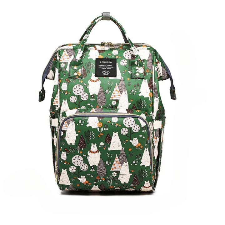 Large-capacity baby changing backpack – multi-pocket waterproof travel bag