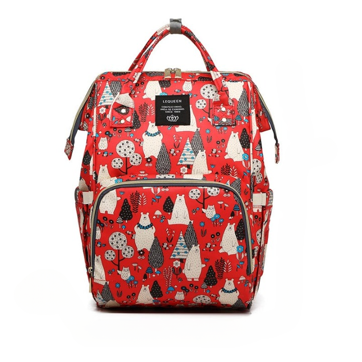 Large-capacity baby changing backpack – multi-pocket waterproof travel bag
