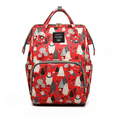 Large-capacity baby changing backpack – multi-pocket waterproof travel bag